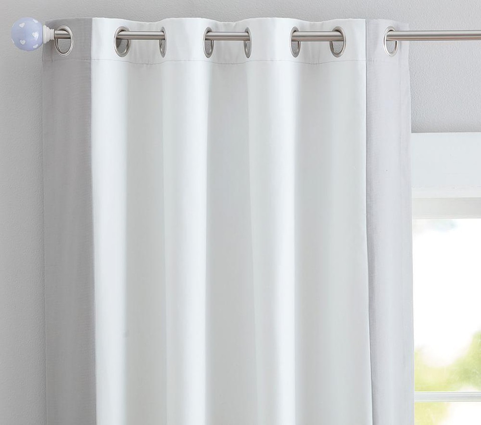 Colour Bordered Blackout Curtain Pottery Barn Kids Au